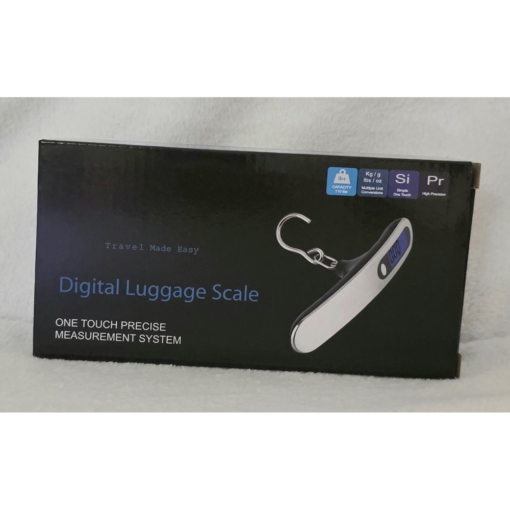 Portable Hanging Weight Travel Luggage Scale 110lb or 50kg LCD Digital